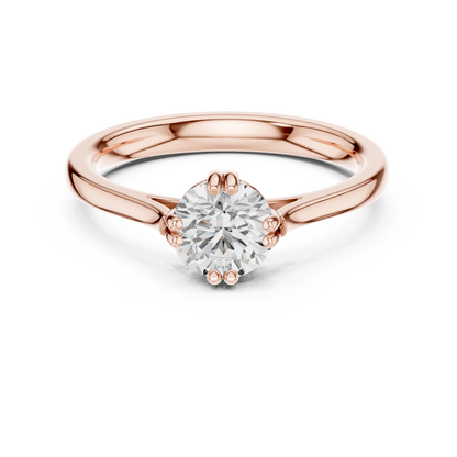 Round Solitaire Lab Grown Diamond Ring