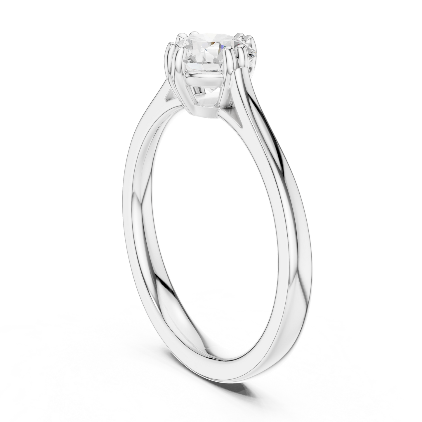 Round Solitaire Lab Grown Diamond Ring