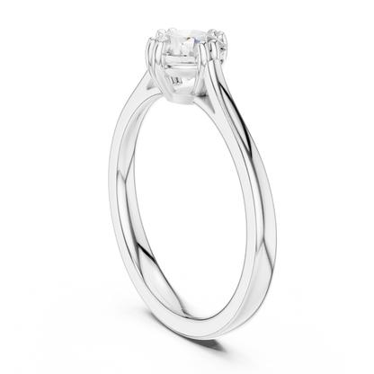 Round Solitaire Lab Grown Diamond Ring