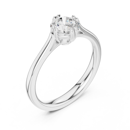 Round Solitaire Lab Grown Diamond Ring