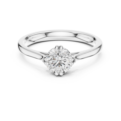 Round Solitaire Lab Grown Diamond Ring