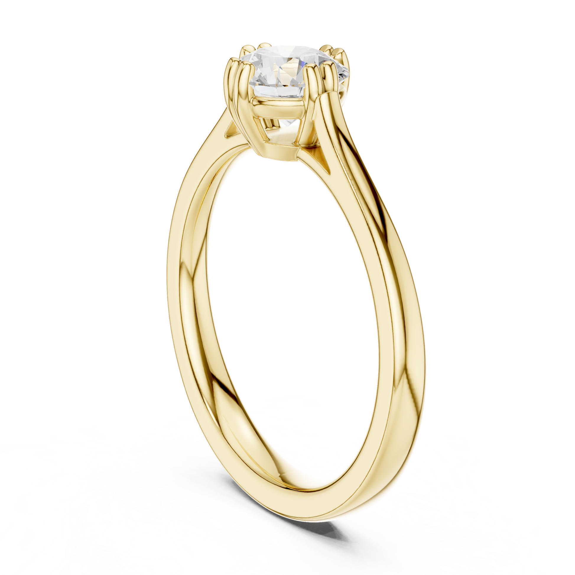 Round Solitaire Lab Grown Diamond Ring