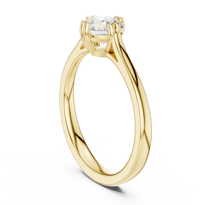 Round Solitaire Lab Grown Diamond Ring