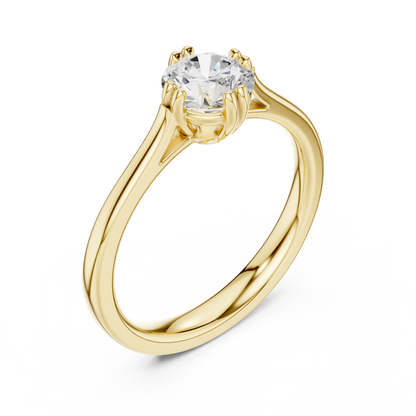 Round Solitaire Lab Grown Diamond Ring