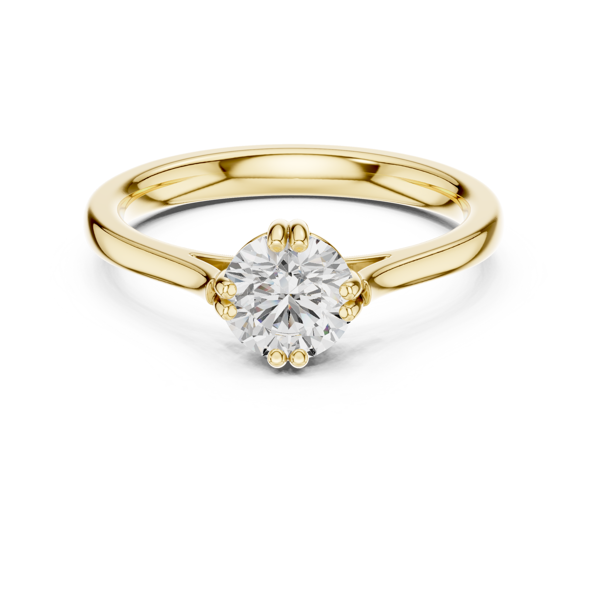 Round Solitaire Lab Grown Diamond Ring