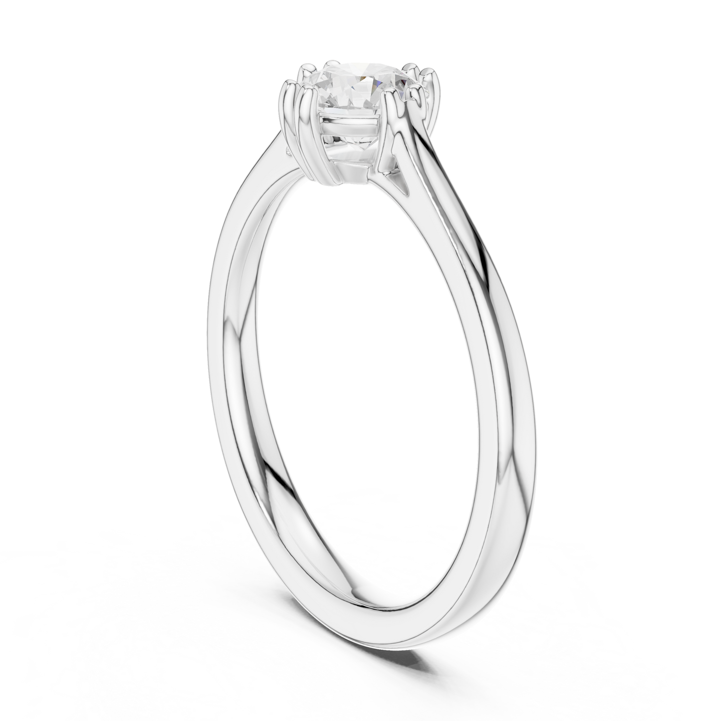 Round Solitaire Lab Grown Diamond Ring