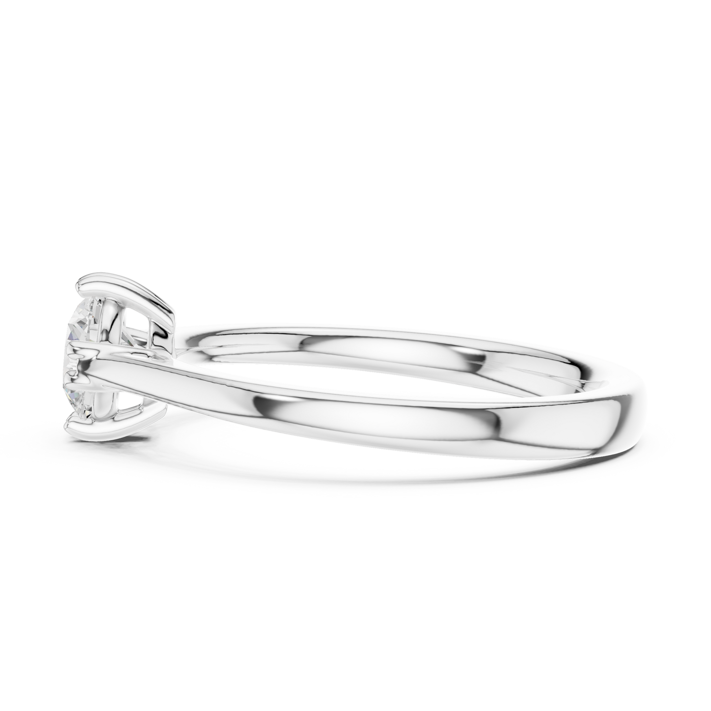 Round Solitaire Lab Grown Diamond Ring