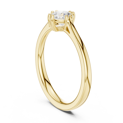 Round Solitaire Lab Grown Diamond Ring