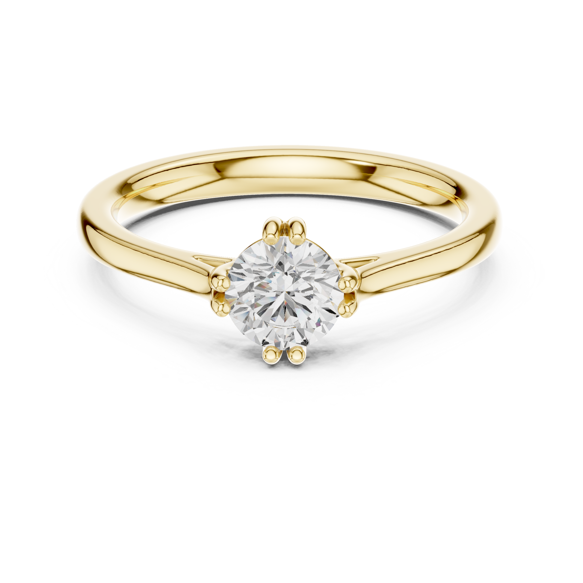 Round Solitaire Lab Grown Diamond Ring