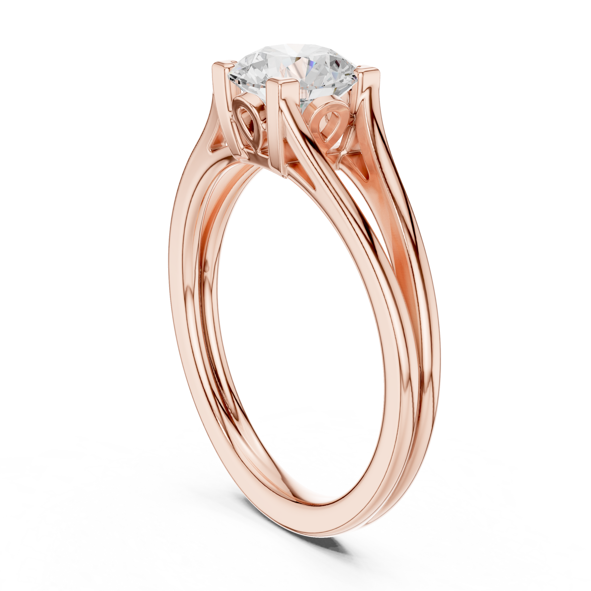 Round Solitaire Lab Grown Diamond Ring