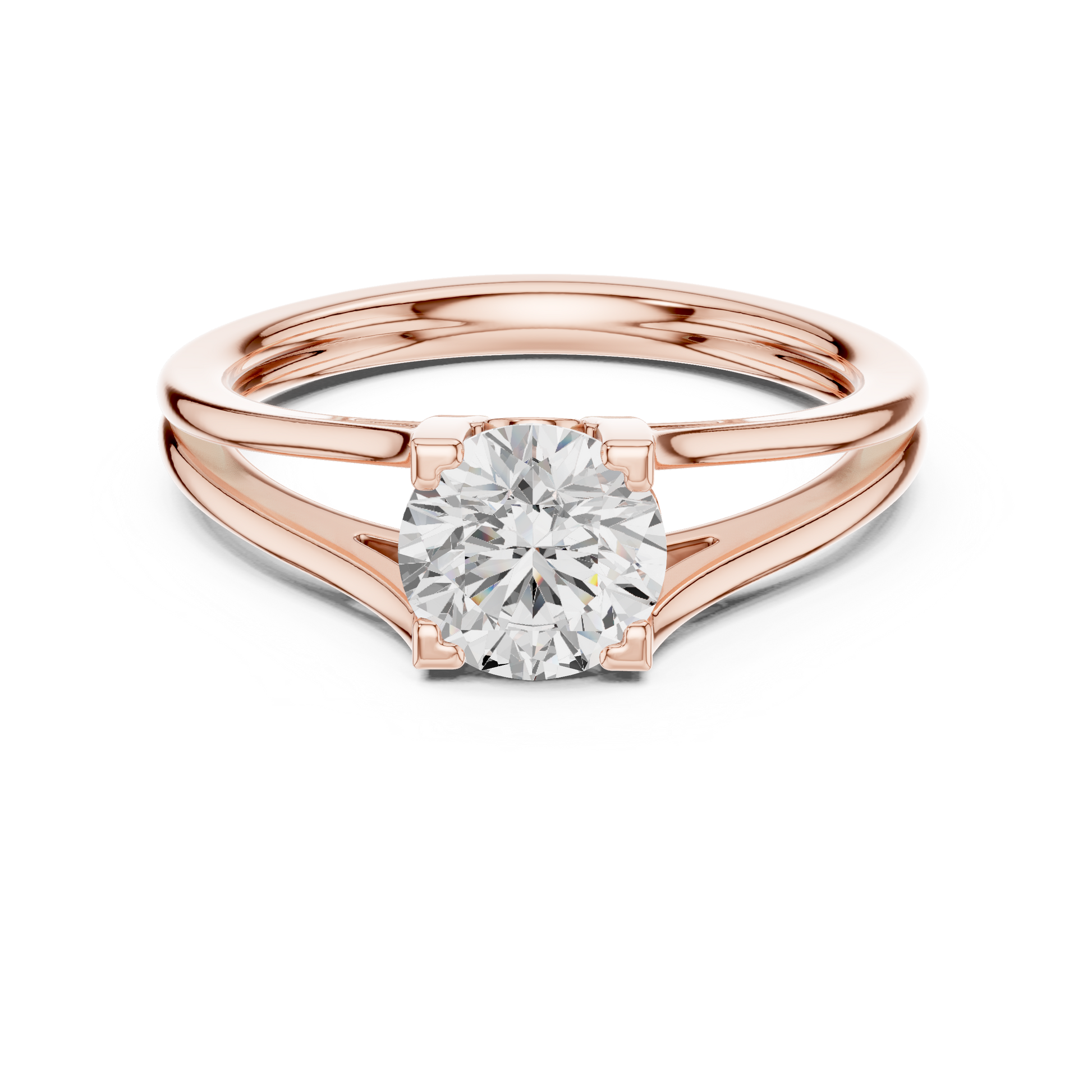 Round Solitaire Lab Grown Diamond Ring