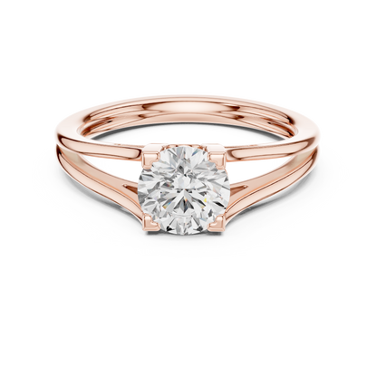 Round Solitaire Lab Grown Diamond Ring
