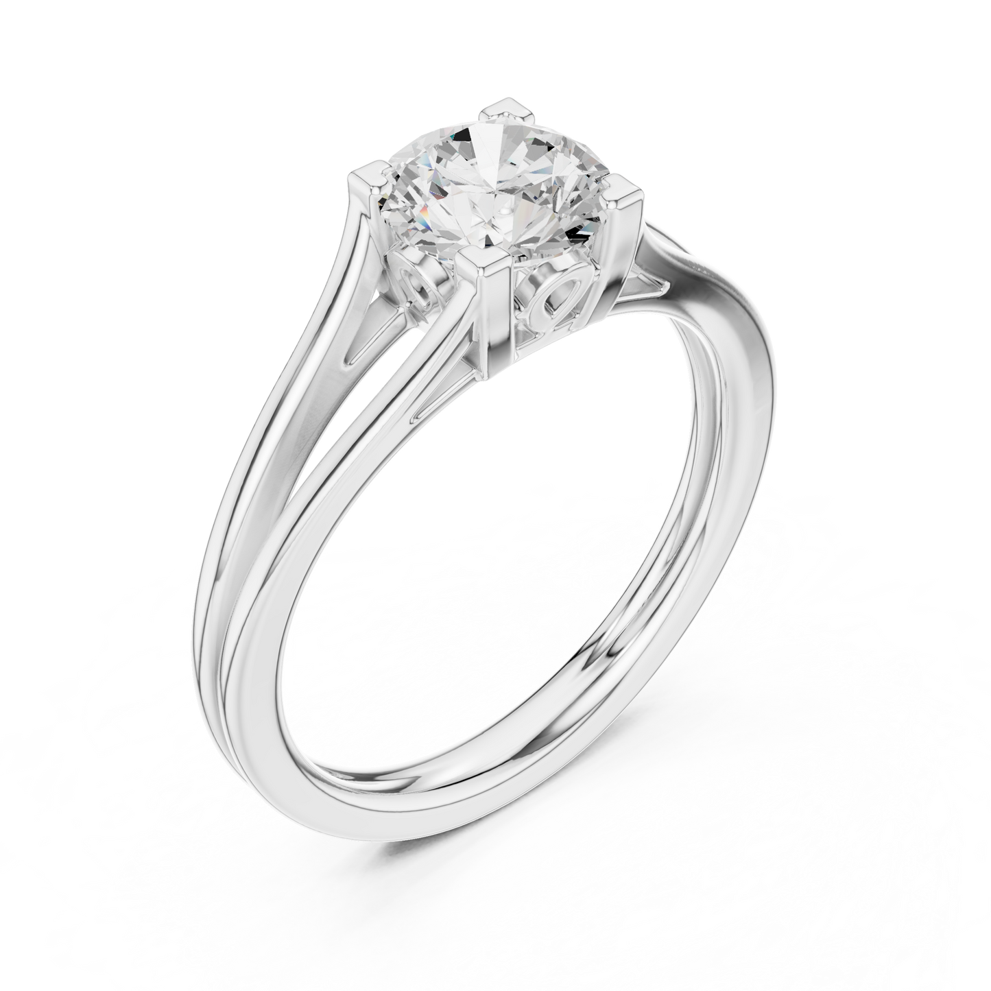 Round Solitaire Lab Grown Diamond Ring