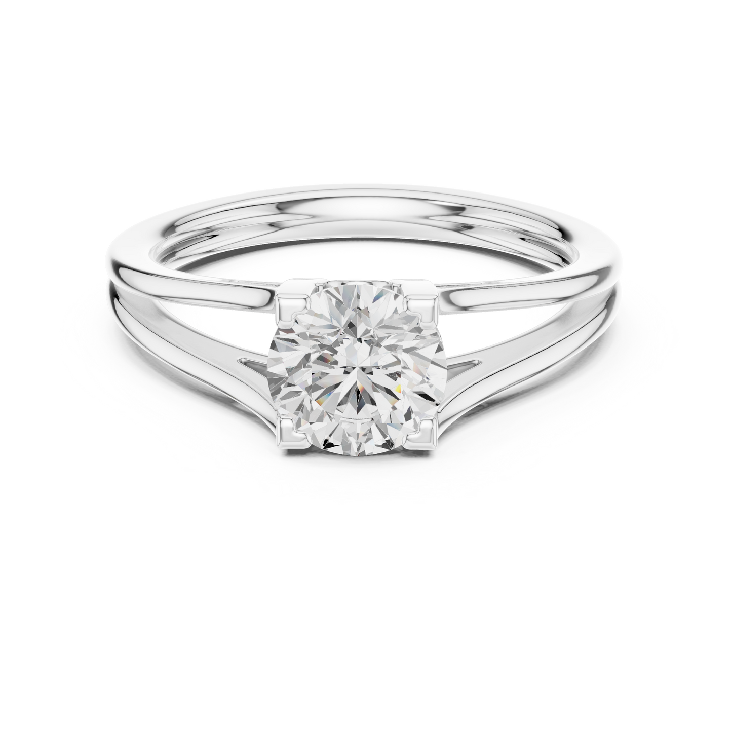Round Solitaire Lab Grown Diamond Ring