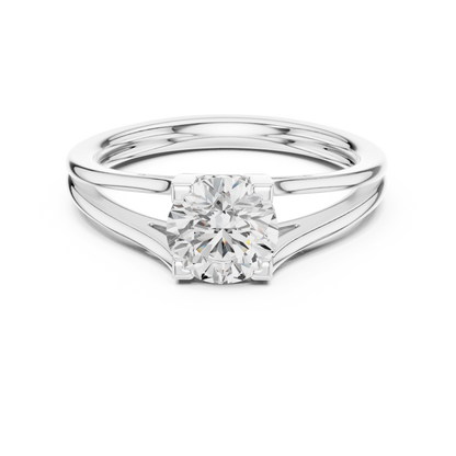 Round Solitaire Lab Grown Diamond Ring