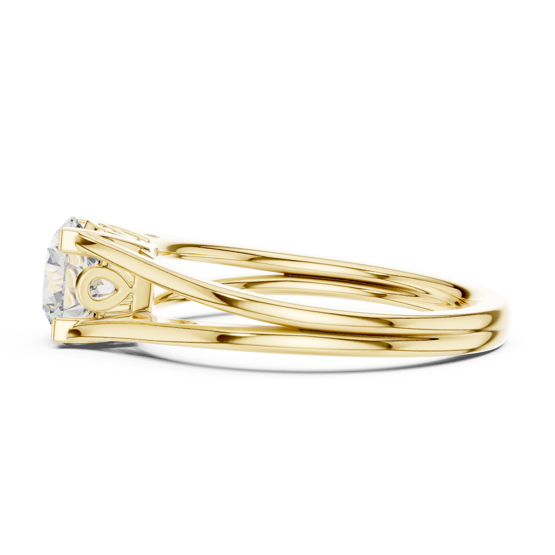 Round Solitaire Lab Grown Diamond Ring