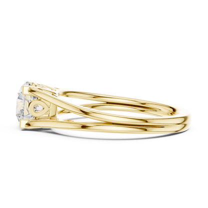 Round Solitaire Lab Grown Diamond Ring