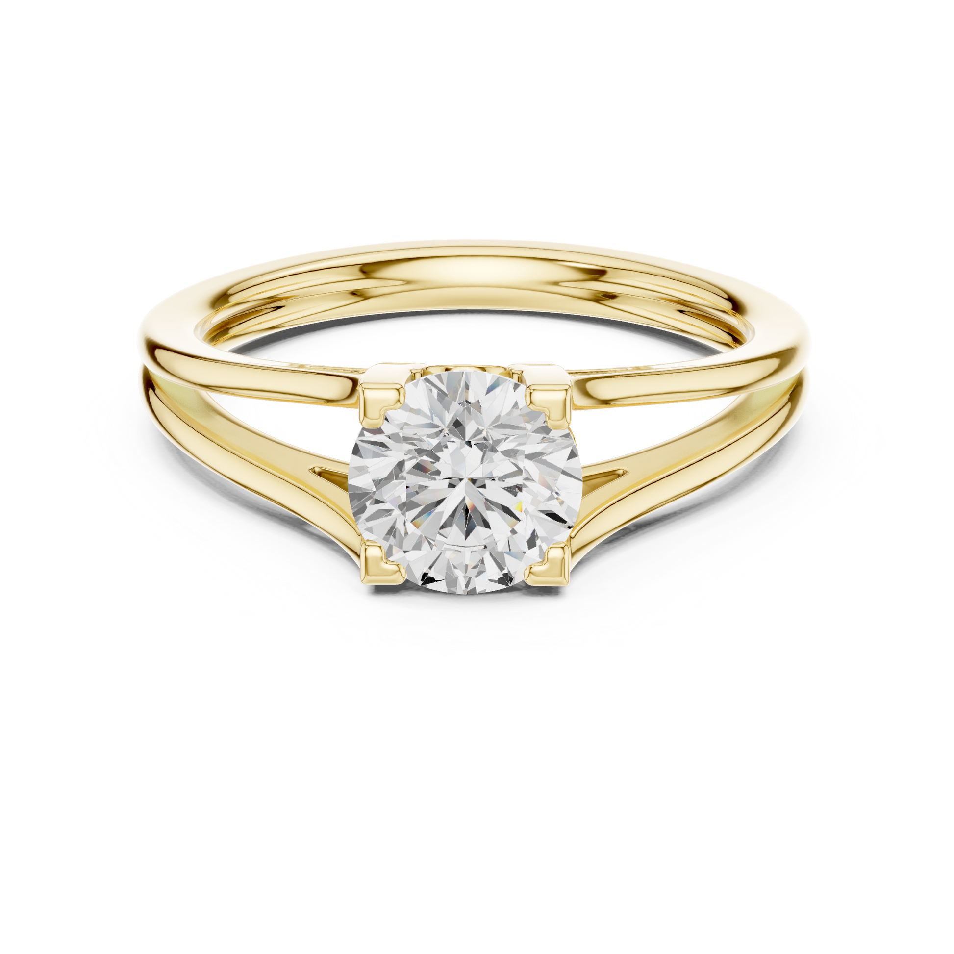 Round Solitaire Lab Grown Diamond Ring