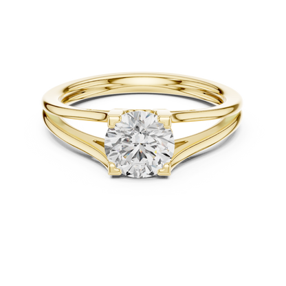 Round Solitaire Lab Grown Diamond Ring