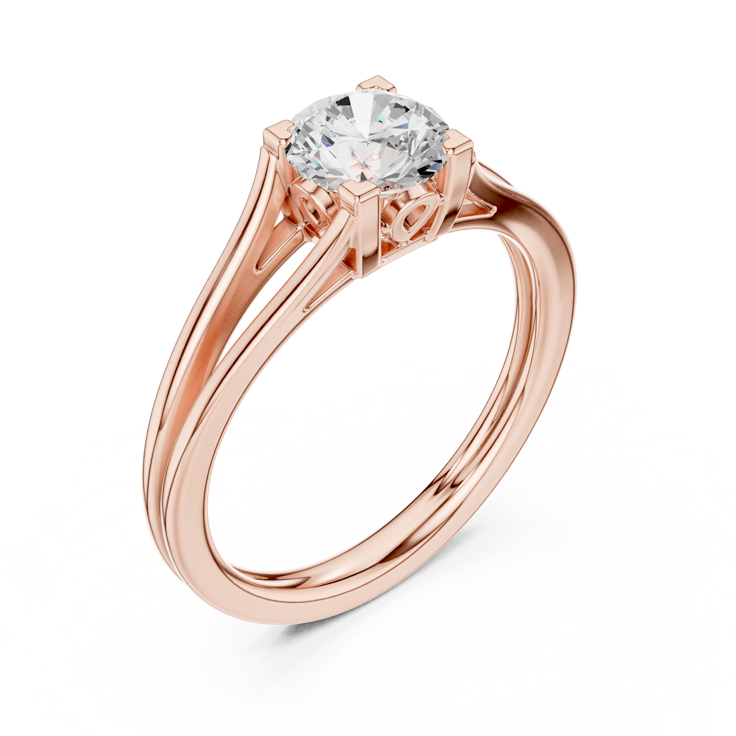 Round Solitaire Lab Grown Diamond Ring