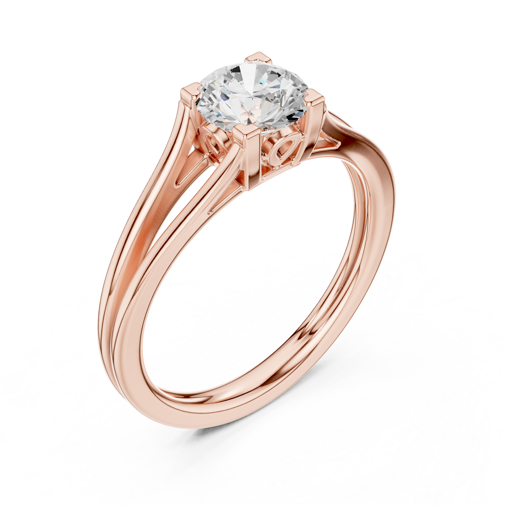 Round Solitaire Lab Grown Diamond Ring