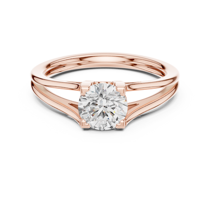 Round Solitaire Lab Grown Diamond Ring