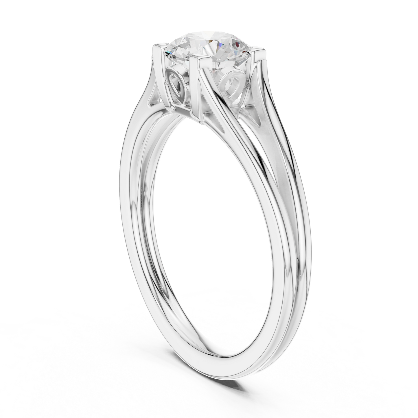 Round Solitaire Lab Grown Diamond Ring