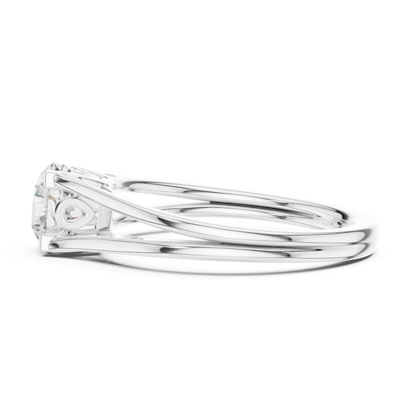 Round Solitaire Lab Grown Diamond Ring