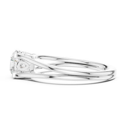 Round Solitaire Lab Grown Diamond Ring