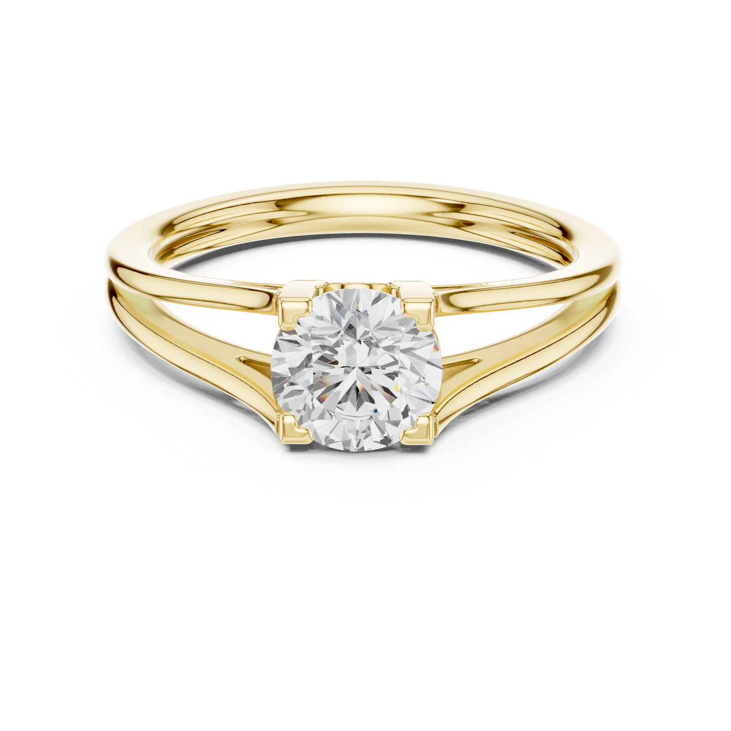Round Solitaire Lab Grown Diamond Ring
