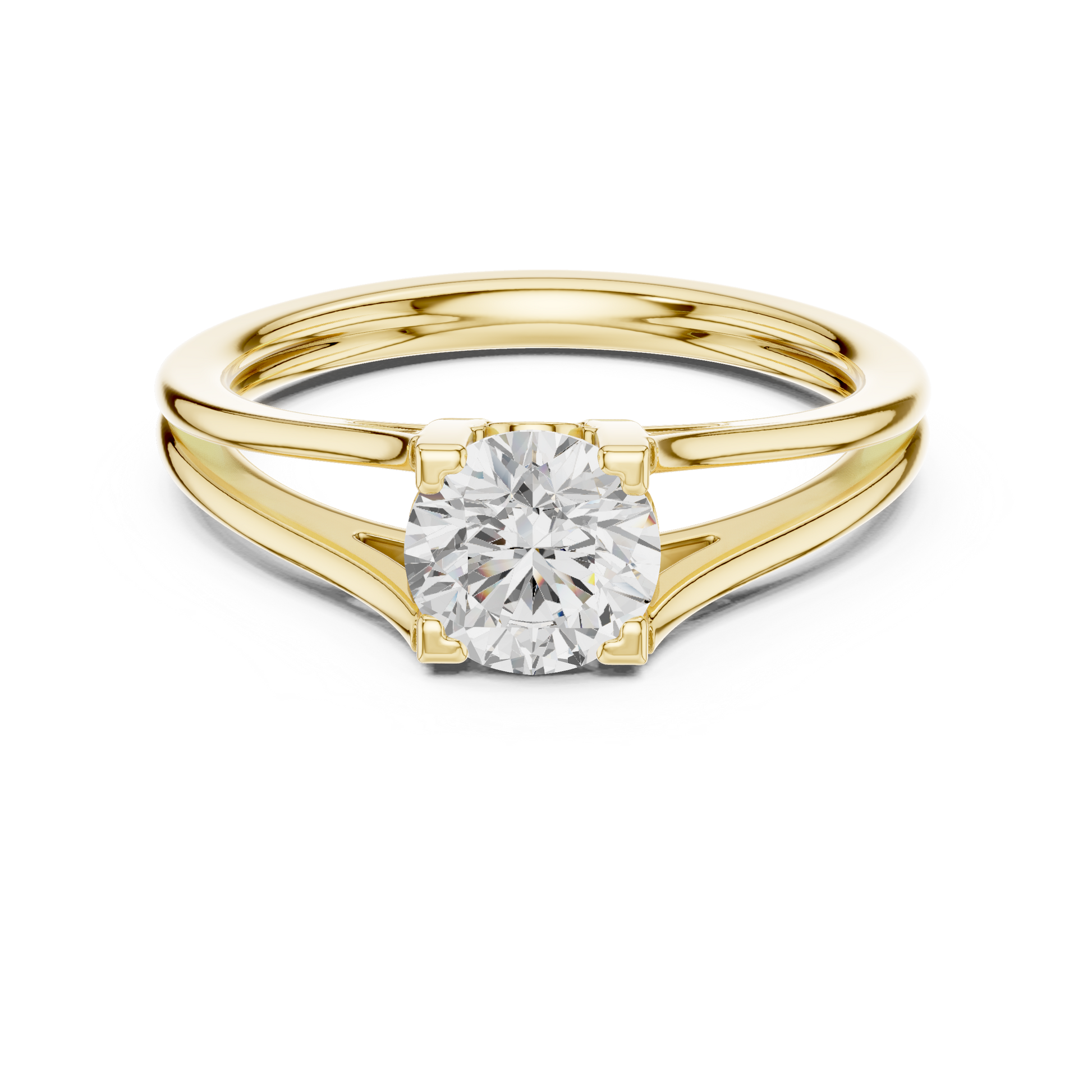 Round Solitaire Lab Grown Diamond Ring