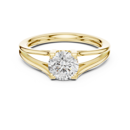 Round Solitaire Lab Grown Diamond Ring