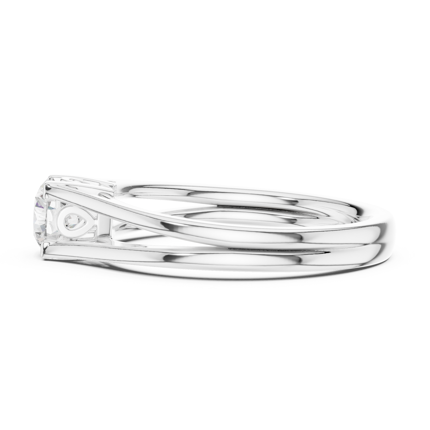 Round Solitaire Lab Grown Diamond Ring