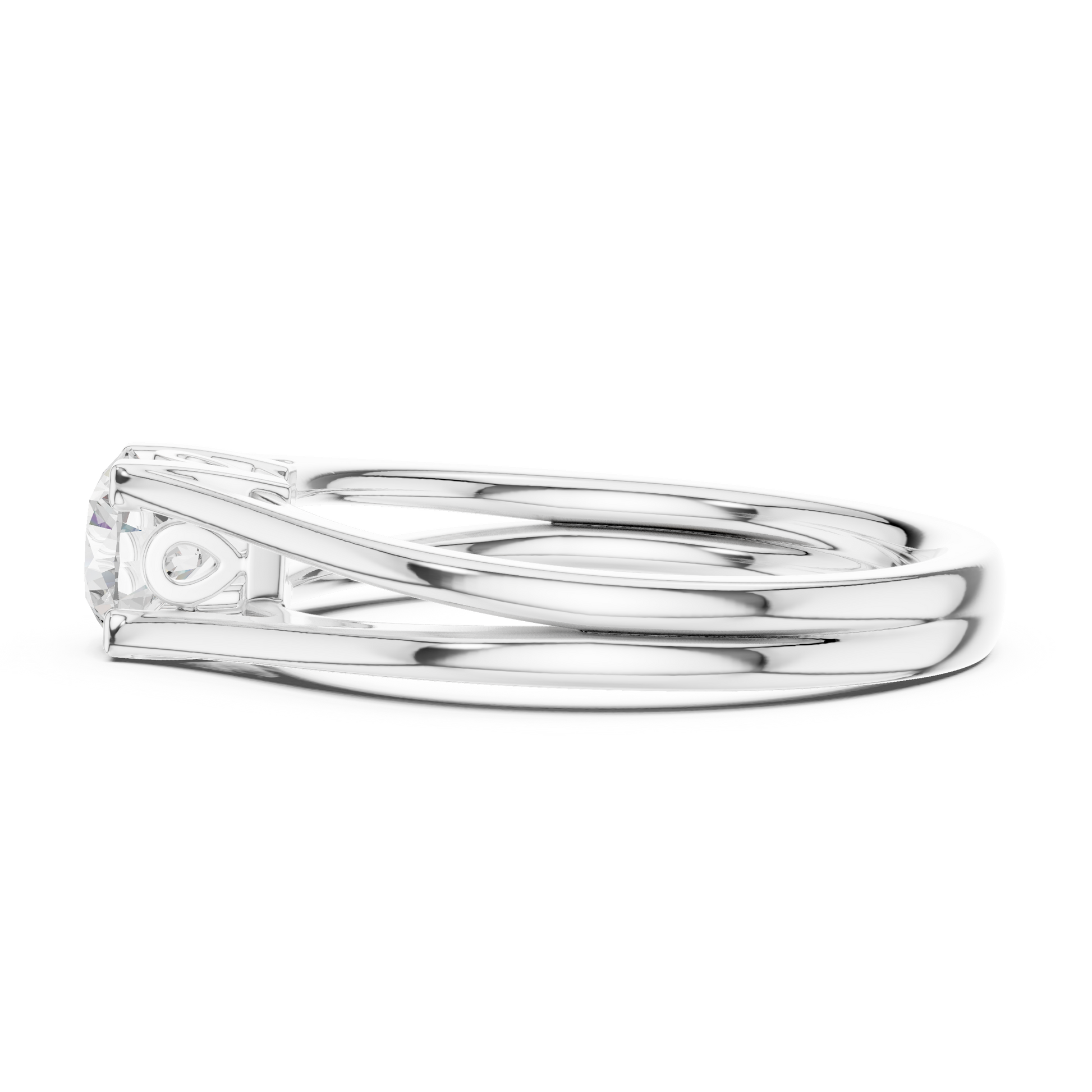 Round Solitaire Lab Grown Diamond Ring