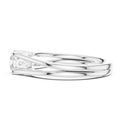 Round Solitaire Lab Grown Diamond Ring