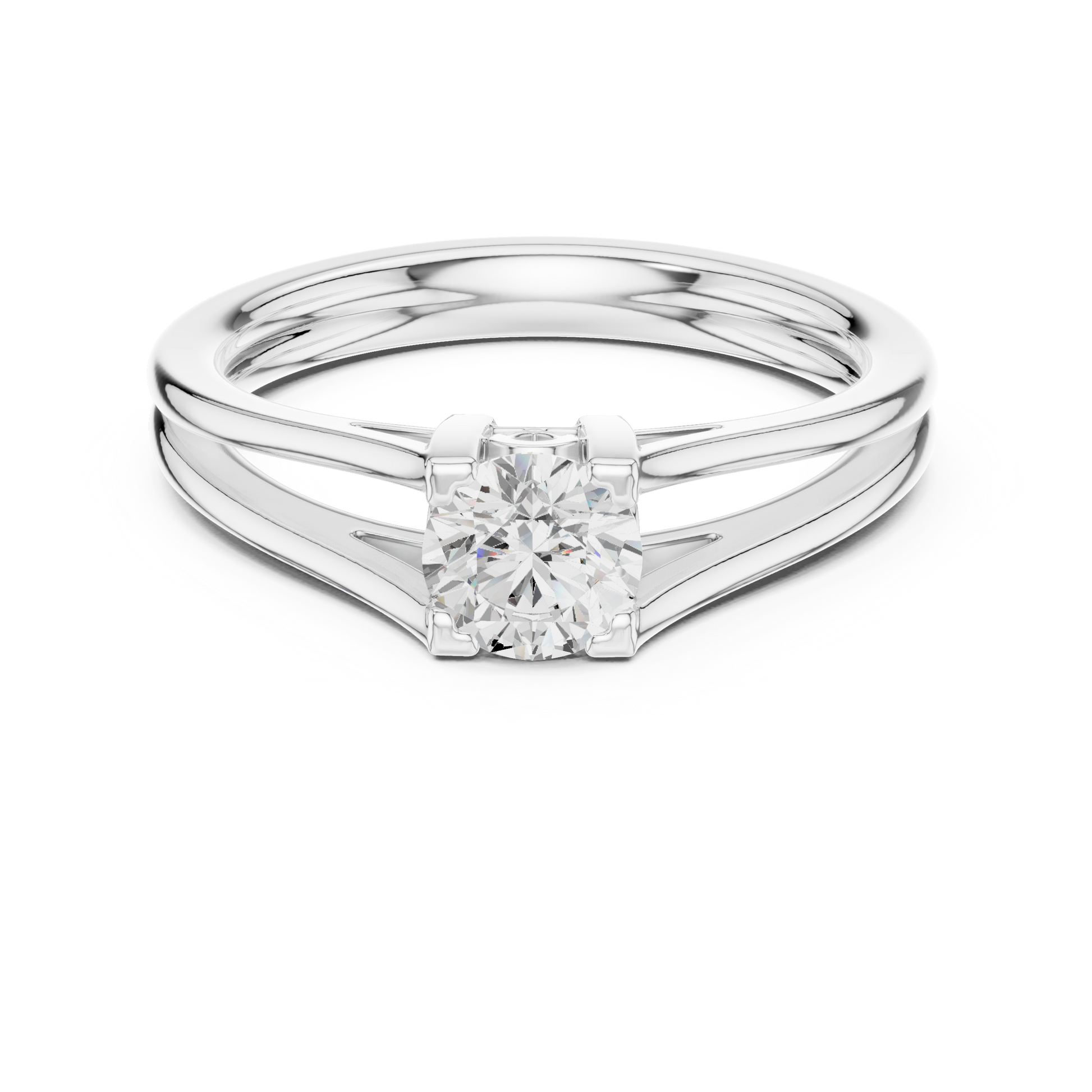 Round Solitaire Lab Grown Diamond Ring