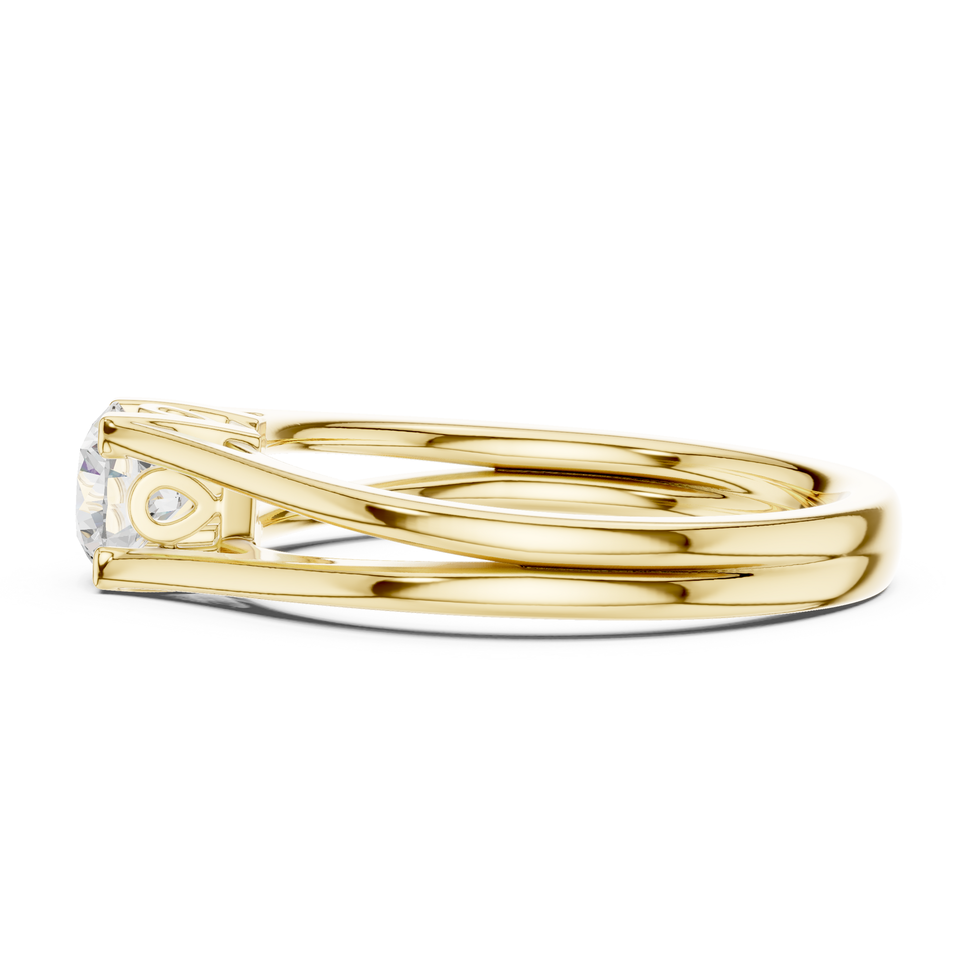 Round Solitaire Lab Grown Diamond Ring