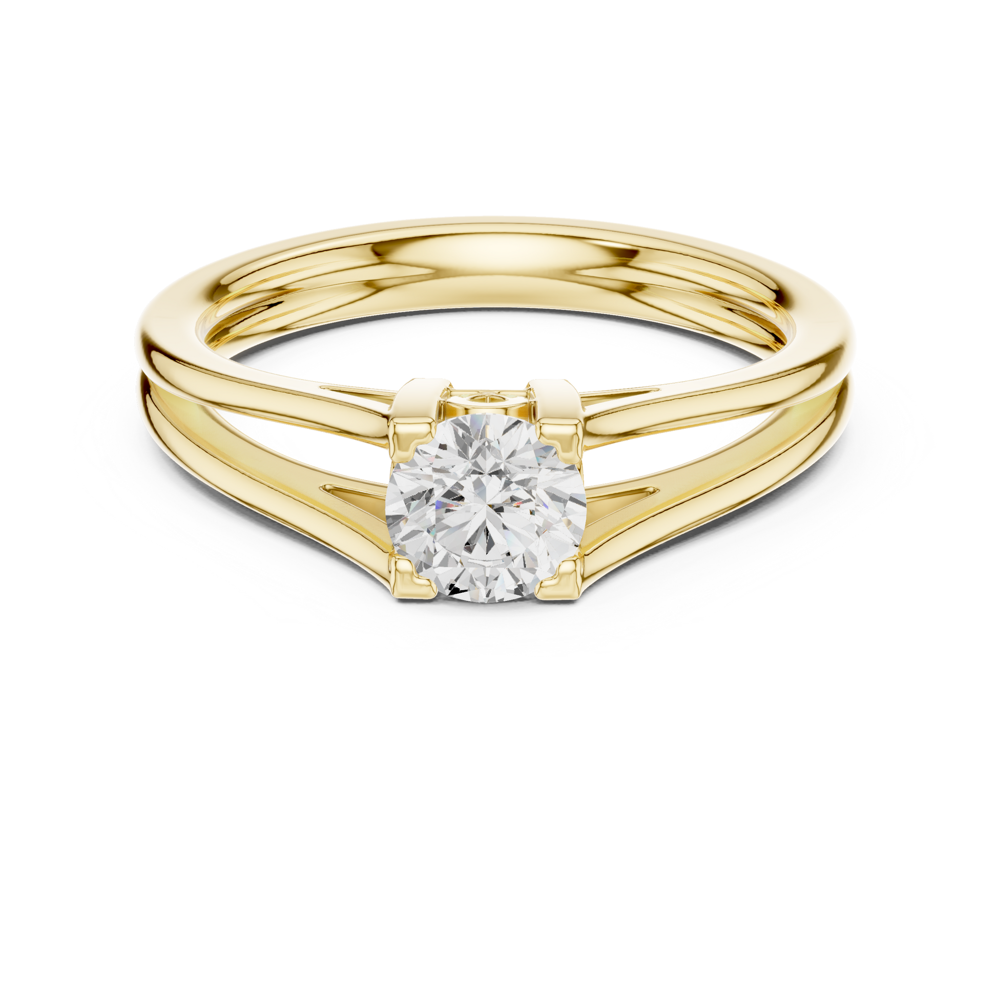 Round Solitaire Lab Grown Diamond Ring