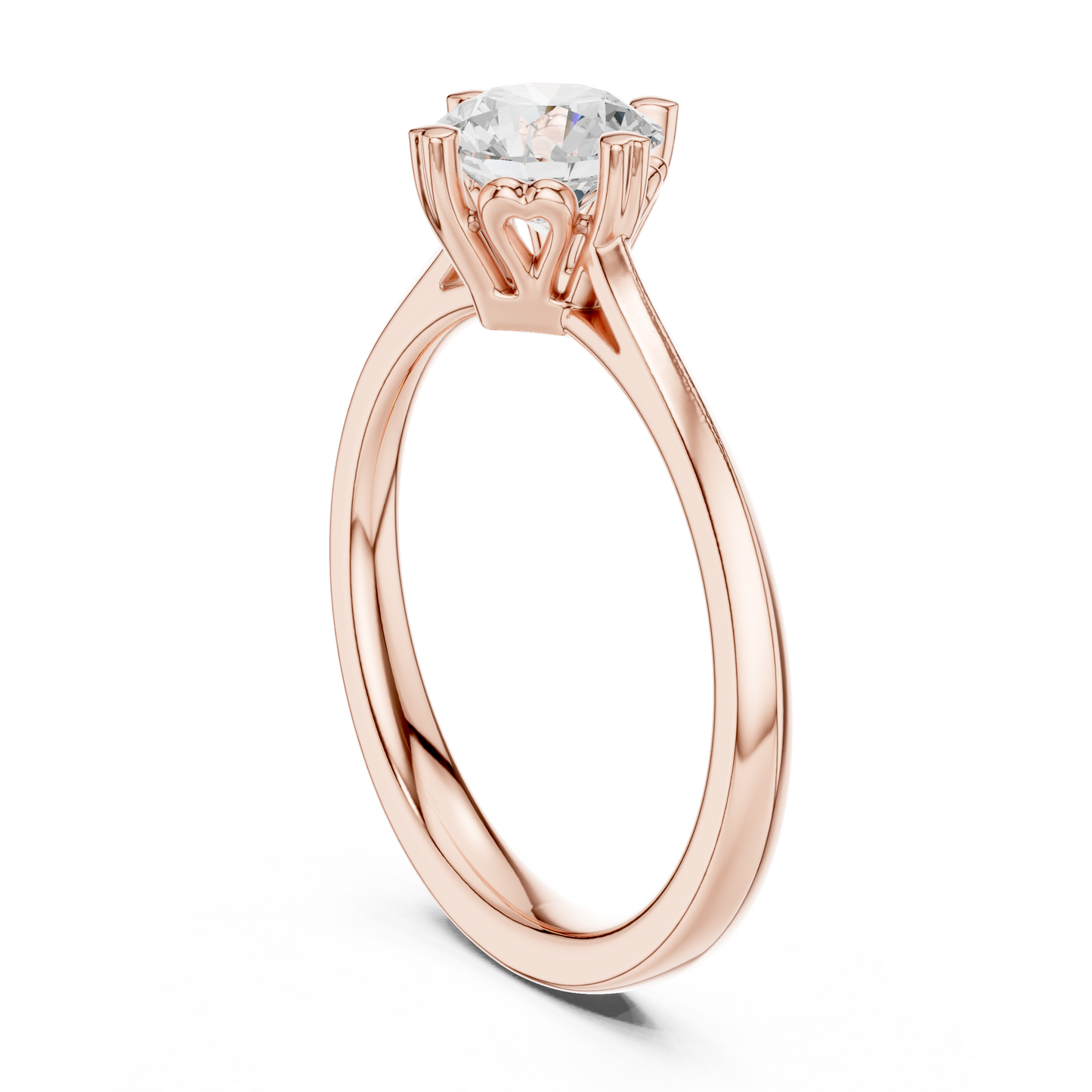 Round Solitaire Lab Grown Diamond Ring