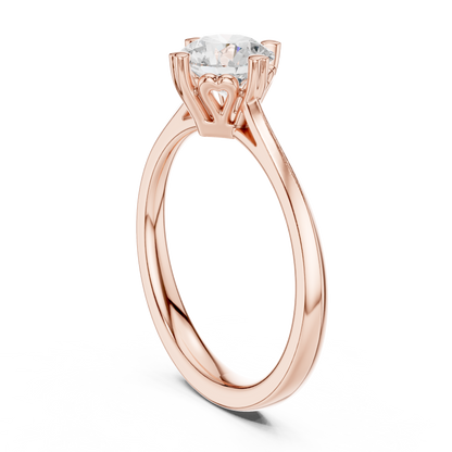 Round Solitaire Lab Grown Diamond Ring