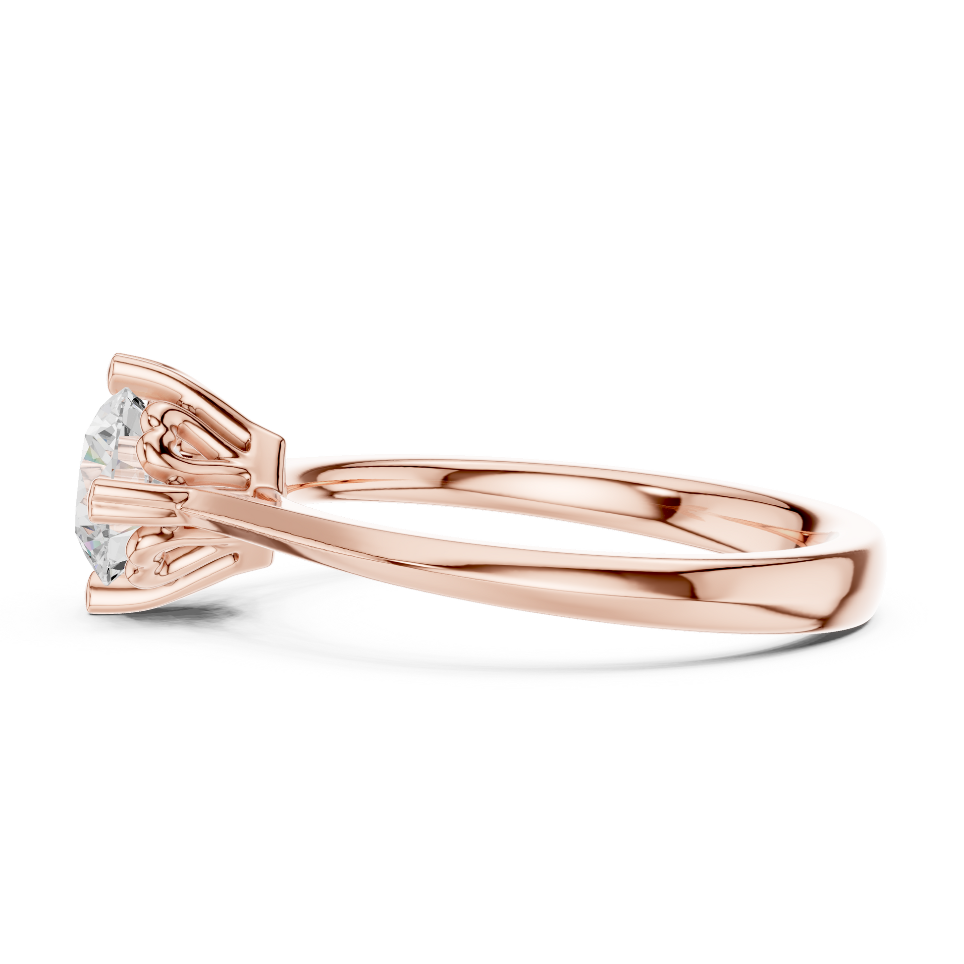 Round Solitaire Lab Grown Diamond Ring