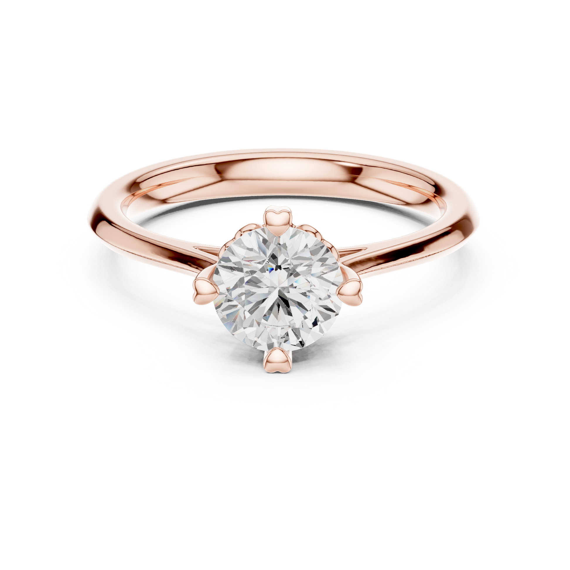 Round Solitaire Lab Grown Diamond Ring