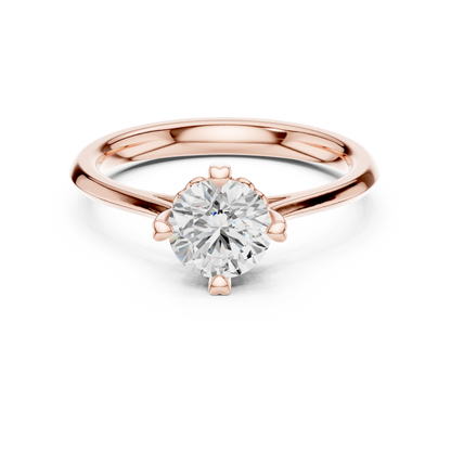 Round Solitaire Lab Grown Diamond Ring