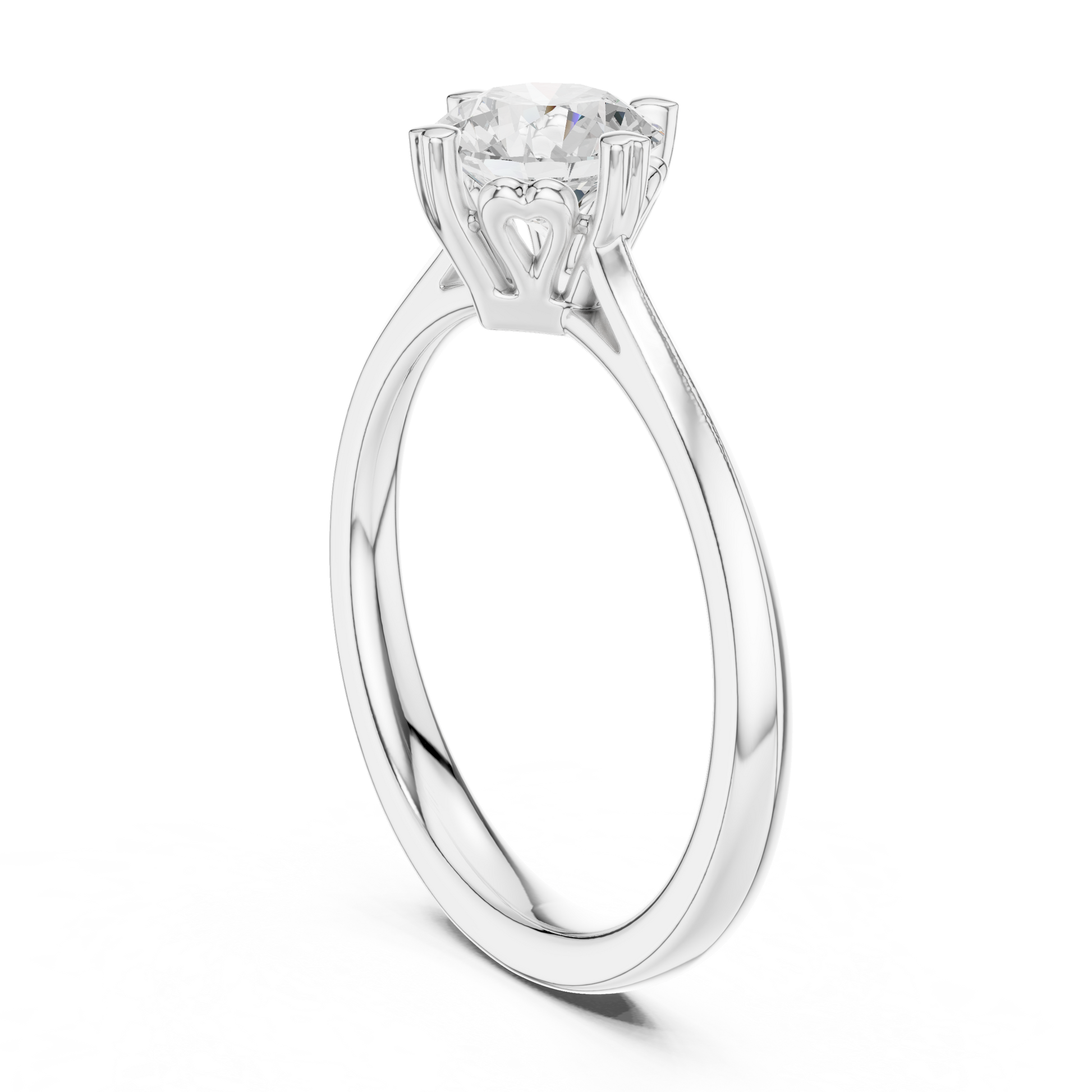 Round Solitaire Lab Grown Diamond Ring