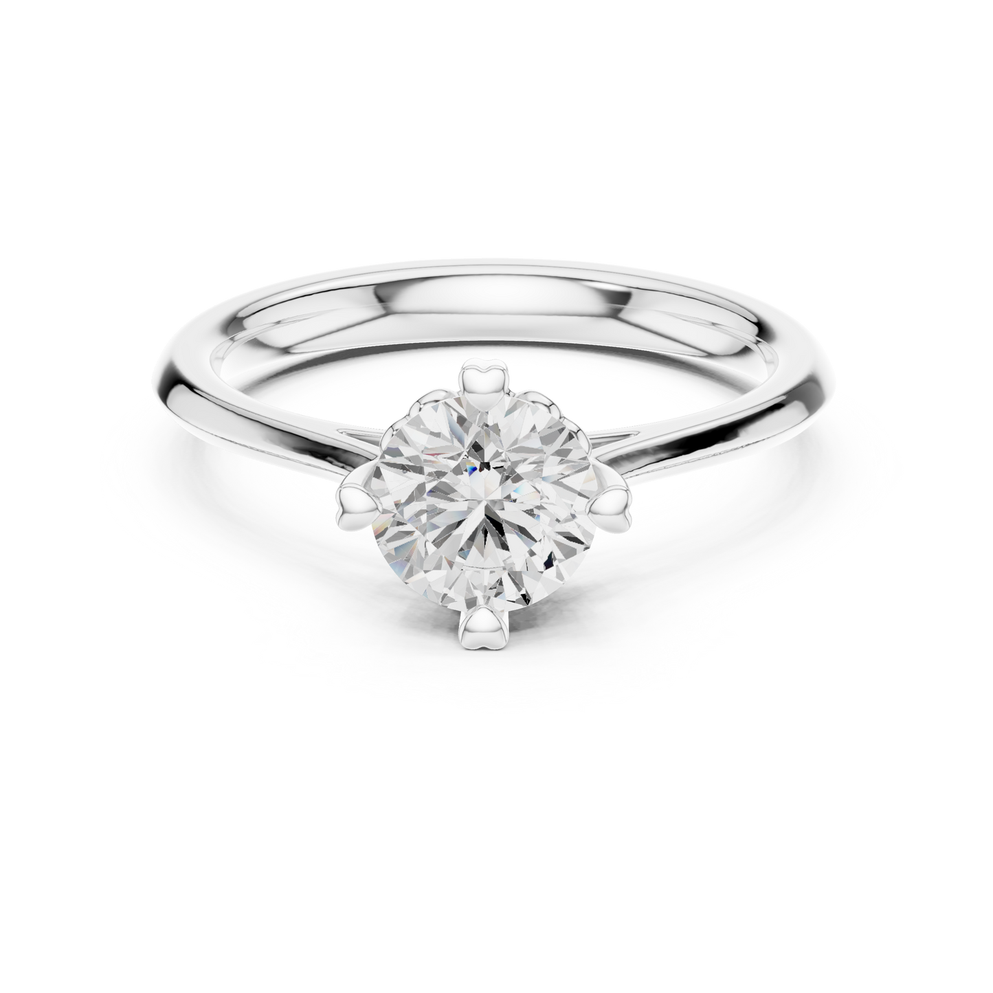 Round Solitaire Lab Grown Diamond Ring