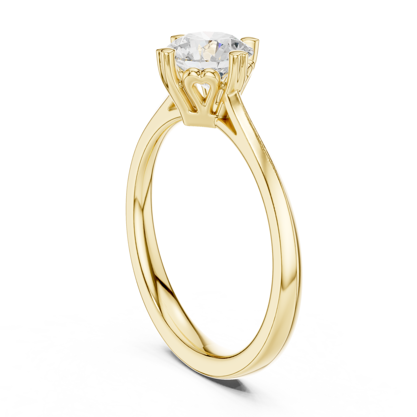 Round Solitaire Lab Grown Diamond Ring