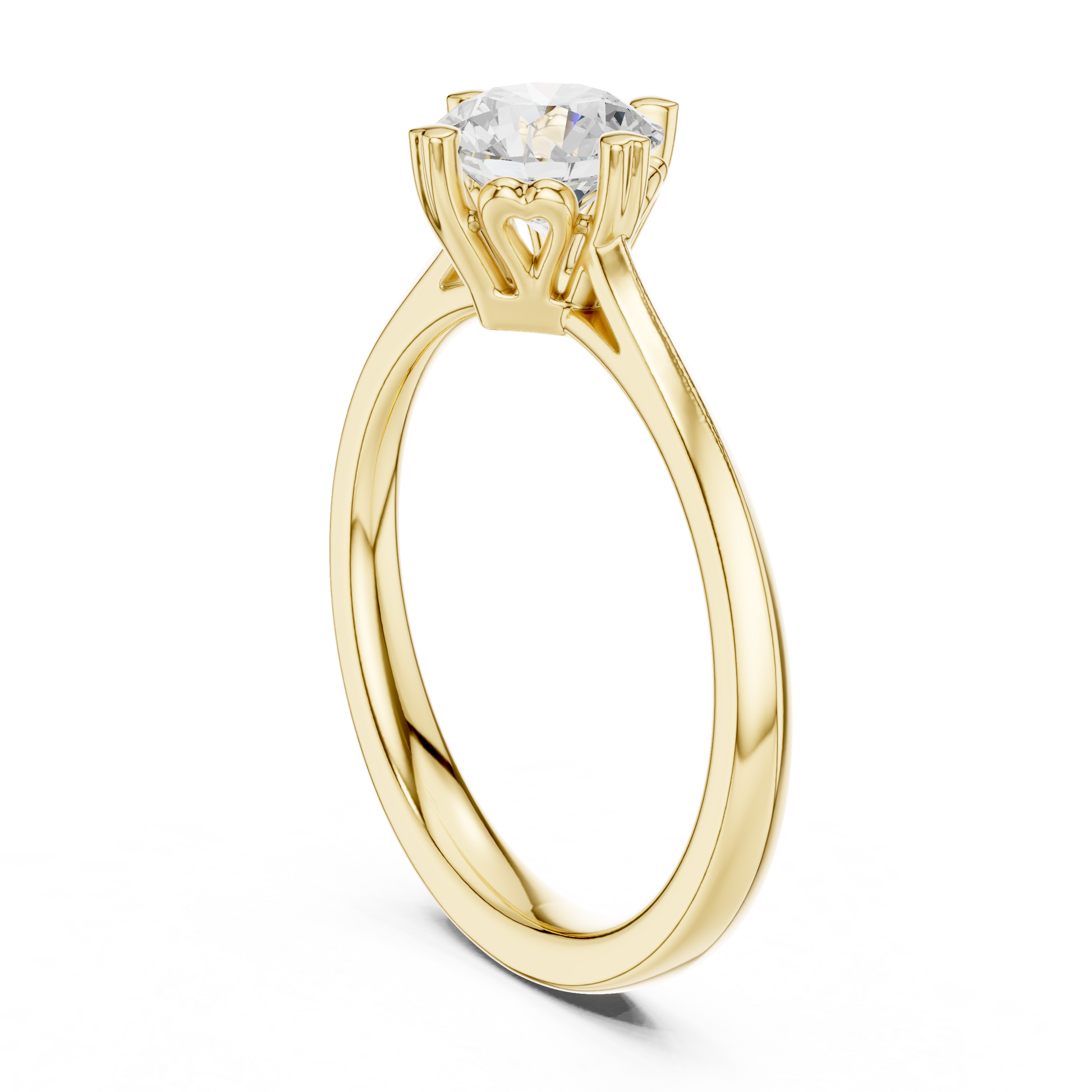 Round Solitaire Lab Grown Diamond Ring