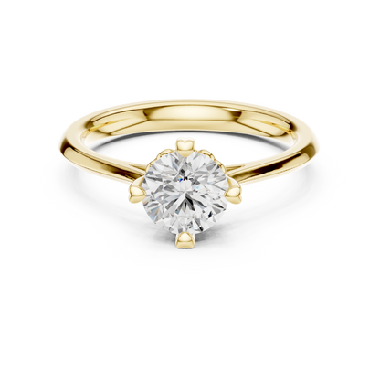 Round Solitaire Lab Grown Diamond Ring