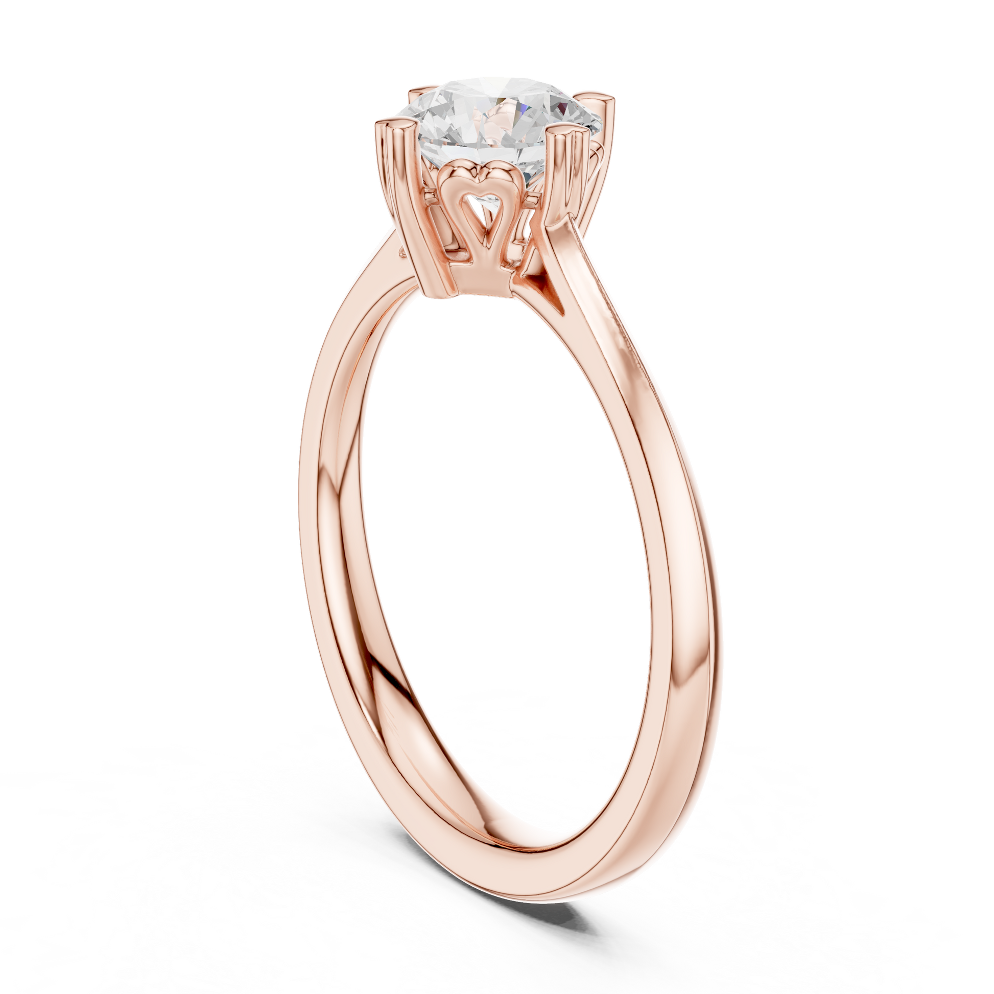 Round Solitaire Lab Grown Diamond Ring