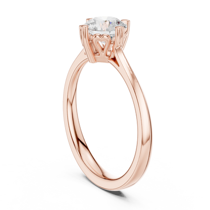 Round Solitaire Lab Grown Diamond Ring